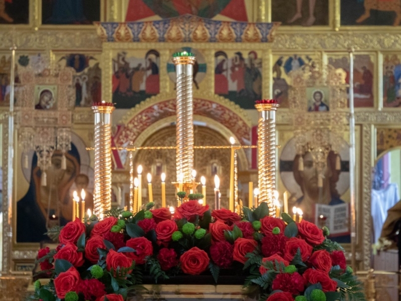 Архиерейское богослужение в престольный праздник д. Ловчиково 9 октября 2023 года.